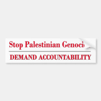Autocollant De Voiture Arrêter le génocide palestinien