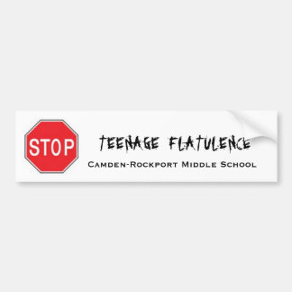 Autocollant De Voiture Arrêtez la flatulence adolescente