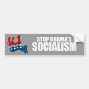Autocollant De Voiture ARRÊTEZ le SOCIALISME Bumpersticker d'OBAMA