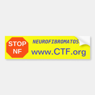Autocollant De Voiture ARRÊTEZ N-F, www.CTF.org, NEUROFIBROMATOSE