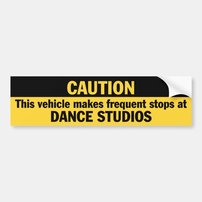 Autocollant De Voiture Arrêts fréquents (danse) (Devant)