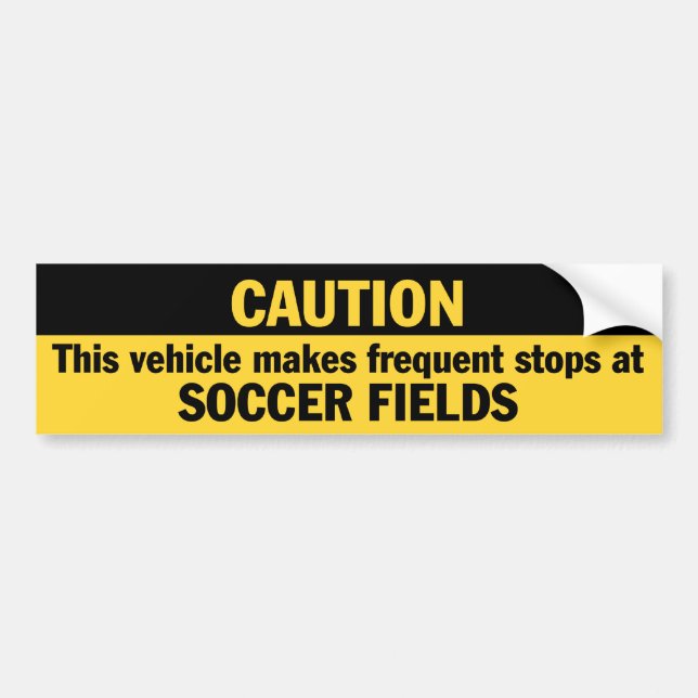 Autocollant De Voiture Arrêts fréquents (Football) (Devant)