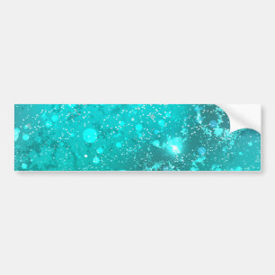 Autocollant De Voiture Arrière - plan à huile Turquoise de la menthe
