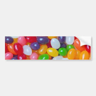 Autocollant De Voiture Arrière - plan de bonbons mous - dragées à la
