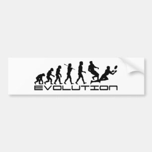 Autocollant De Voiture Art d'évolution de sport de rugby