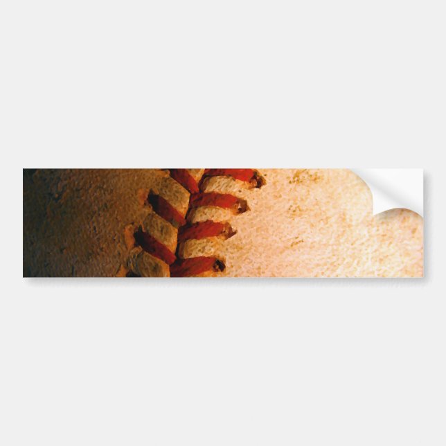 Autocollant De Voiture Art du baseball (Devant)