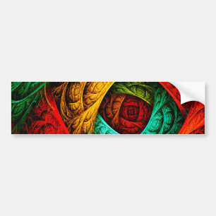 Autocollant De Voiture Artiste coloré moderne Art Abstrait Motif #09