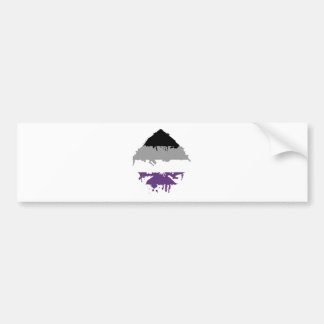 Autocollant De Voiture As asexuel de Paintdrip