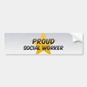 Autocollant De Voiture Assistant social fier