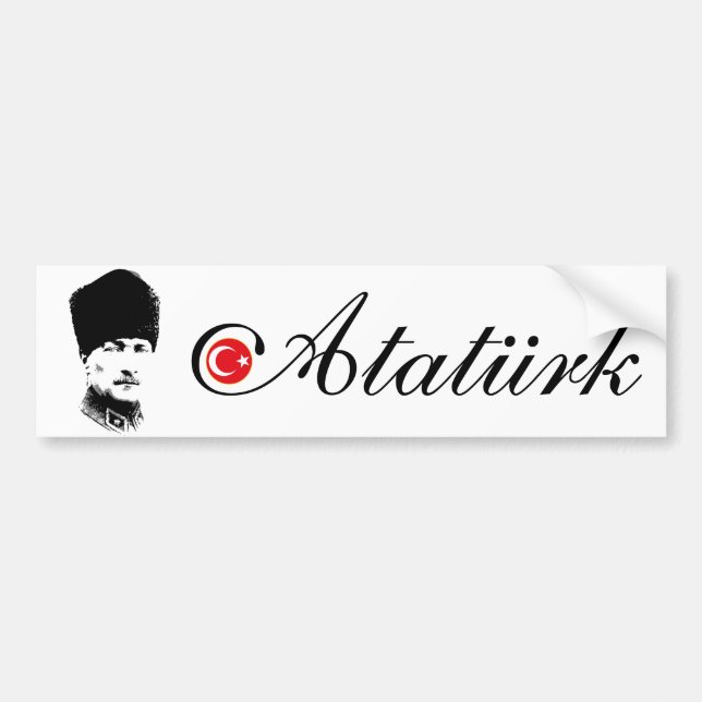 Autocollant De Voiture Ataturk (Devant)