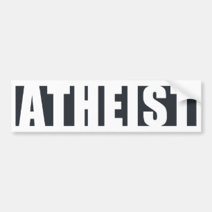 Autocollant De Voiture Athée en dedans
