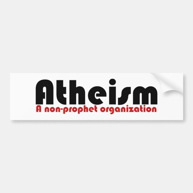 Autocollant De Voiture athéisme (Devant)