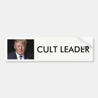 Autocollant De Voiture Atout d'anti-Donald "de chef de culte"