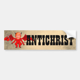 Autocollant De Voiture Atout drôle de "antichriste" comme diable