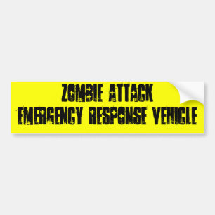 Autocollant De Voiture Attaque de zombi