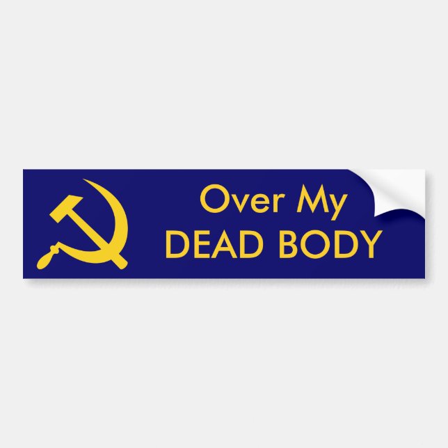 Autocollant De Voiture Au-dessus de mon cadavre (Devant)