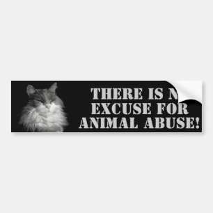 Autocollant De Voiture AUCUN abus animal aucunes excuses