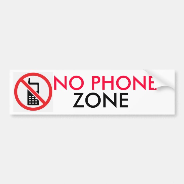 AUTOCOLLANT DE VOITURE AUCUN ADHÉSIF POUR PARE-CHOCS DE ZONE DE TÉLÉPHONE (Devant)