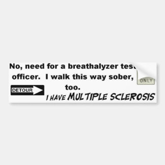 Autocollant De Voiture Aucun besoin de Breathalyzer… j'ai la milliseconde
