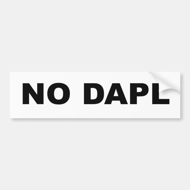 AUTOCOLLANT DE VOITURE AUCUNE DAPL (Devant)