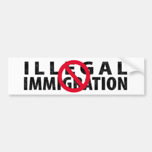 Autocollant De Voiture Aucune immigration illégale