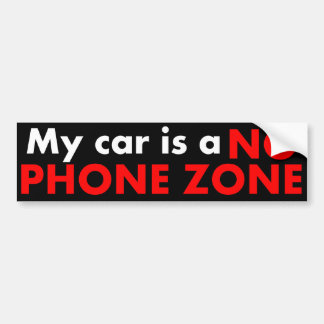 Autocollant De Voiture Aucune zone de téléphone