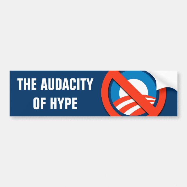 AUTOCOLLANT DE VOITURE AUDACE DE L'EXAGÉRATION BUMPERSTICKER (Devant)