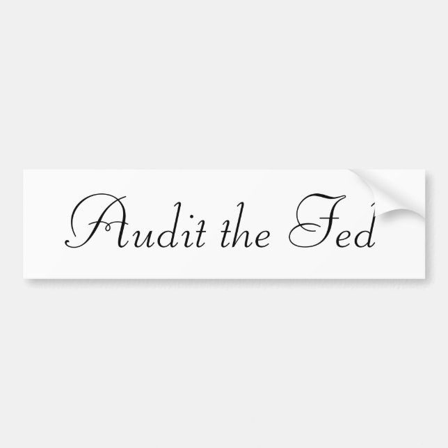 Autocollant De Voiture Auditez le Fed (Devant)