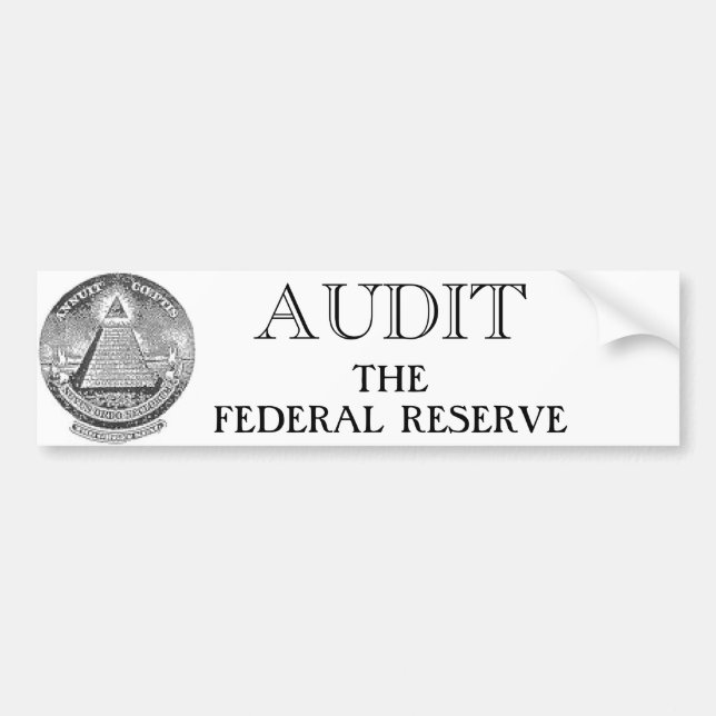 Autocollant De Voiture Auditez le Fed (Devant)