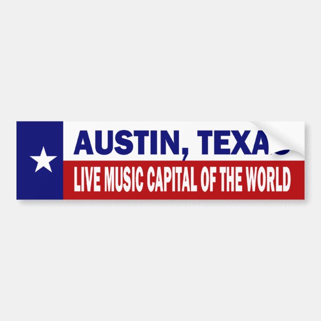 Autocollant De Voiture Austin, le Texas (Devant)