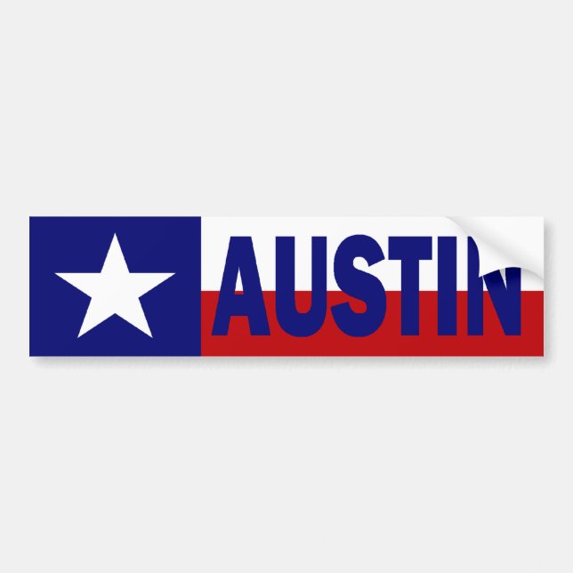 Autocollant De Voiture Austin, le Texas (Devant)