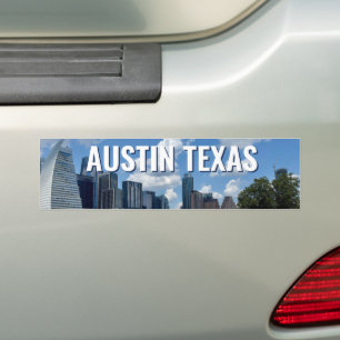 Autocollant De Voiture Austin Texas City Skyline Photographie