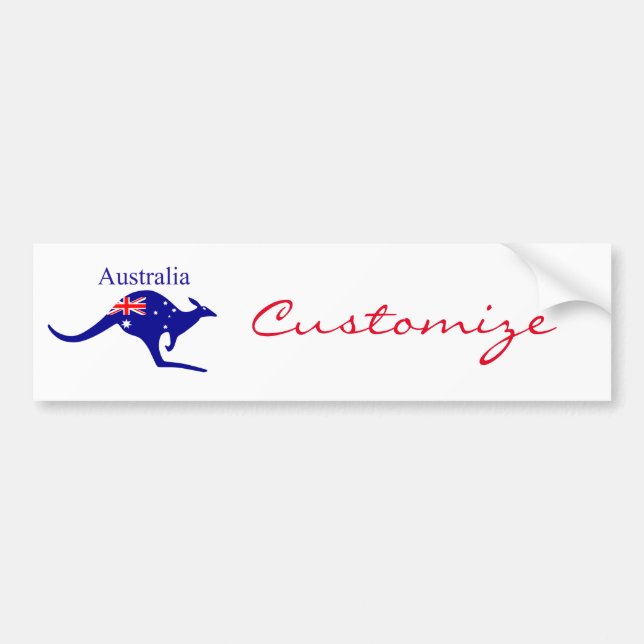 Autocollant De Voiture Australie Drapeau Kangaroo Thunder_Cove (Devant)