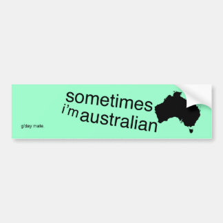 Autocollant De Voiture Australien à temps partiel