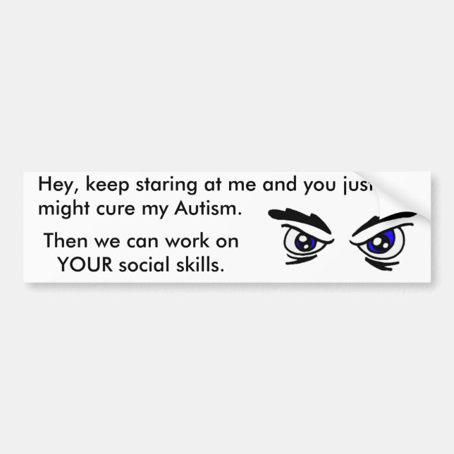 Autocollant De Voiture Autisme/KeepStaring (Devant)