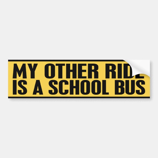 AUTOCOLLANT DE VOITURE AUTOBUS SCOLAIRE (Devant)