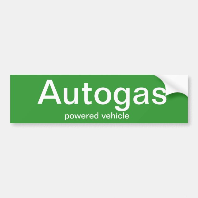 Autocollant De Voiture Autogas a actionné le véhicule - adhésif pour (Devant)