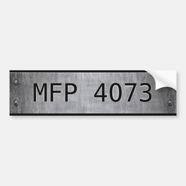 Autocollant De Voiture Automobile de la patrouille 4073 de force (Devant)