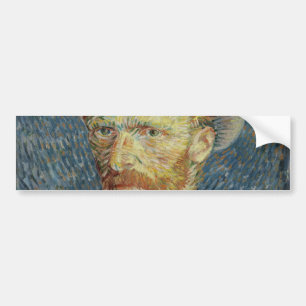 Autocollant De Voiture Autoportrait avec le chapeau de feutre gris par