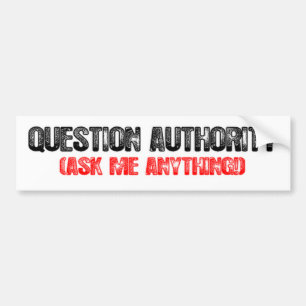 Autocollant De Voiture Autorité de question