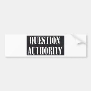 Autocollant De Voiture Autorité de question
