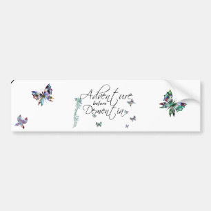 Autocollant De Voiture Aventure avant adhésif pour pare-chocs de démenc