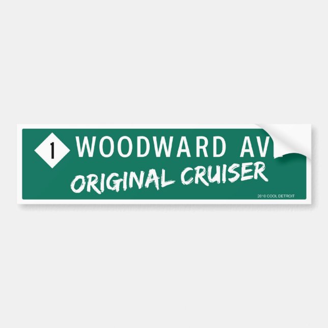 Autocollant De Voiture Avenue "croiseur original " de Woodward (Devant)