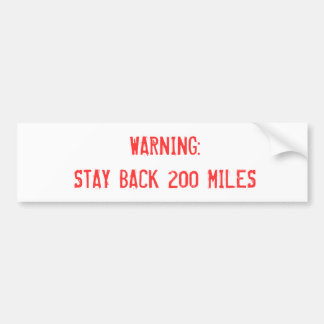 Autocollant De Voiture Avertissement