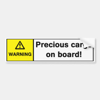 Autocollant De Voiture Avertissement : Cargaison précieuse à bord