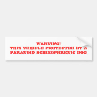 AUTOCOLLANT DE VOITURE AVERTISSEMENT ! CE VÉHICULE PROTÉGÉ PAR UN S