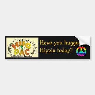 Autocollant De Voiture Avez-vous étreint une hippie aujourd'hui ?