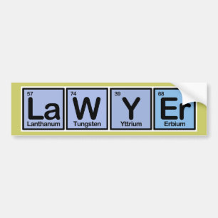 Autocollant De Voiture Avocat fait d'éléments