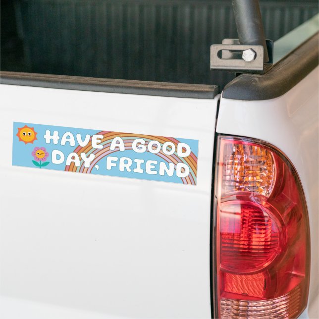 Autocollant De Voiture Avoir un ami de bonne journée (Sur camion)