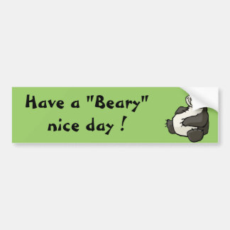 Autocollant De Voiture Ayez un beau jour beary